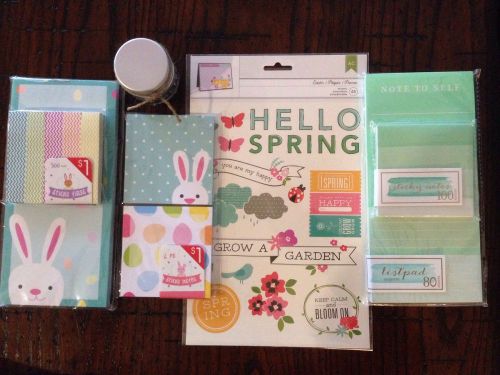 Target Dollar Spot Stationary Planner Set~ Easter/Spring/BUNNIES/Green Ombre