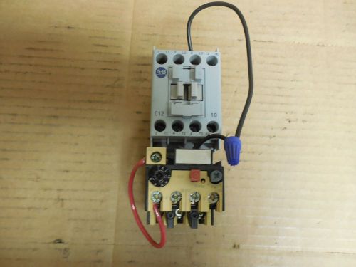 ALLEN BRADLEY STARTER 100-C12 10 SER A 120V COIL 100C1210 w/ 193-BSB 22 1,5-2,3A