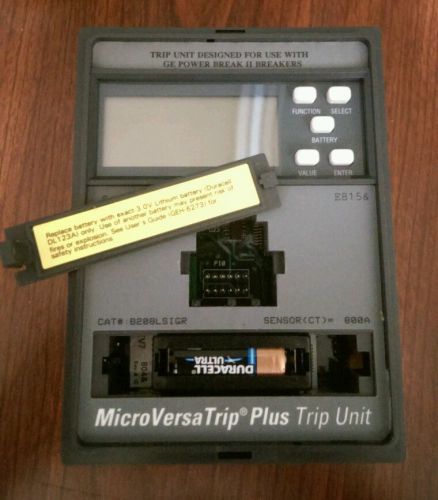 NEW GE B208LSIGR MICRO VERSA TRIP PLUS FOR USE WITH GE POWER BREAK II BREAKERS