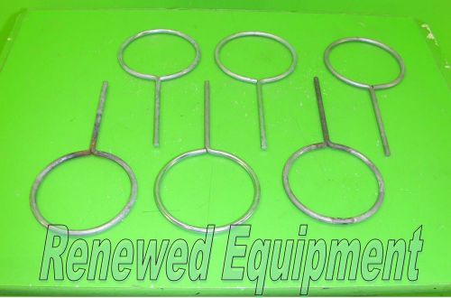 Various support stand metal flask test tube ring clamp #6 lot of 6 for sale