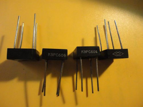 4PCS KBPC604  6AMP-400V BRIDGE RECTIFIER