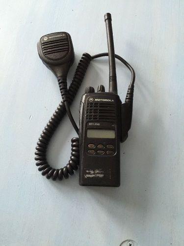 Motorola ht 1250 vfh 136-174 mhz portible radio w/ speaker mic for sale