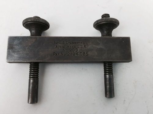 Machinist Toolmaker Starrett No. 299 Rule Clamp Pat. No. 2.194.085 Anthol, Mass.