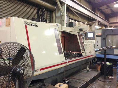 Cincinnati vertical machining center x=80&#034; rigid tap cool thru spdl probs for sale