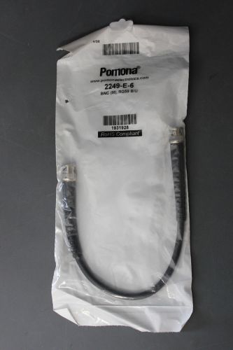 NEW POMONA 6&#034; BNC CABLE ASSEMBLY 2249-E-6 (S14-1-142A)