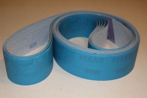 2&#034; x 72&#034;  Sanding Belt Variety A/O Film (2) ea. grit P400, 800, 1200, 1500, 2000