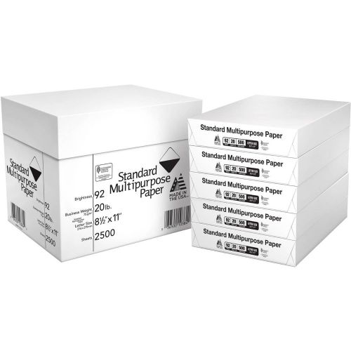 Standard Multipurpose Paper, 8-1/2&#034; x 11&#034;, 92 Bright