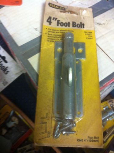 4&#034; Foot Bolt / Door Color Silver