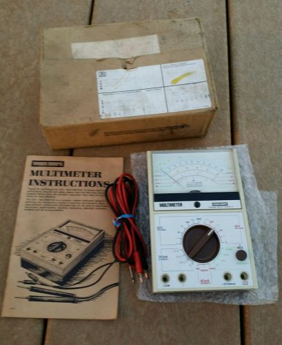 VINTAGE WORKSHOPS  D.R.I. MULTIMETER IN ORIGINAL BOX WITH MANUAL LB-003 CLEAN