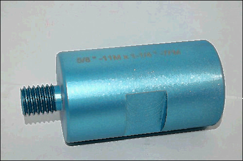 30 drill bit for sale, New blue 1 1/4&#034; adaptor to 5/8&#034; core drill adapter - concrete coring drill bit