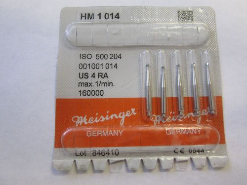 Meisinger Carbide Bur RA  / Latch # 4  Pack of 5