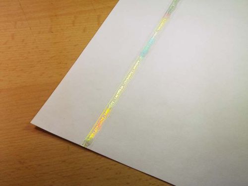 Hologram label certifiate strip 5m for sale