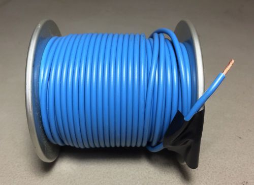 14 GAUGE BLUE STRANDED COPPER WIRE, 100&#039; Feet Roll