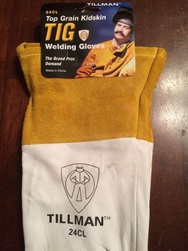 Tillman 24cl tig welding  gloves large top grain kidskin for sale