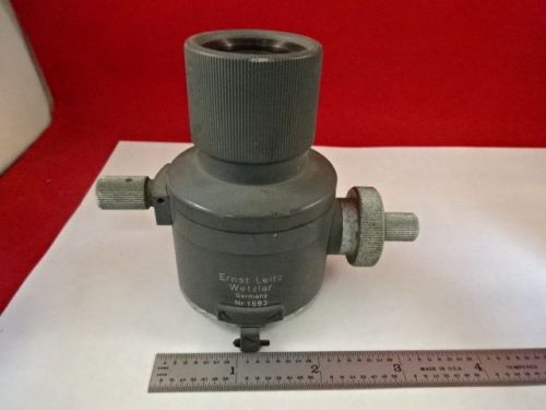 MICROSCOPE PART ERNST LEITZ VINTAGE OPTICAL HEAD OPTICS AS IS BIN#AD-02