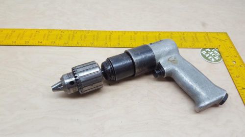 Rockwell 31D 107 F Air Drill 450 RPM Aircraft Pneumatic w Jacobs 33BA 1/2&#034; Chuck