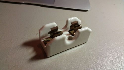 Buss vintage ceramic 30 amp 250v fuse holder  for sale