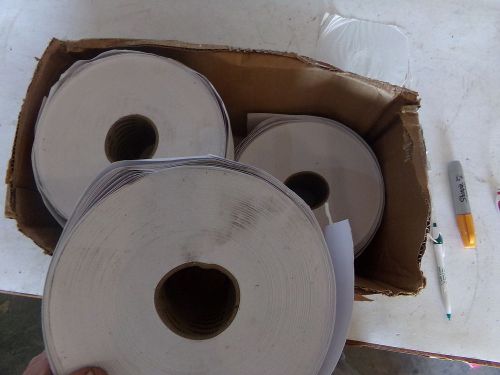 4 ROLLS OF 4&#034; WHITE CARD STOCK FOR MOBILE ERR-404 - NEW (old stock)