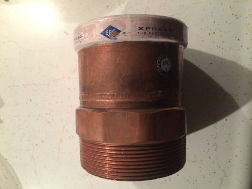 *NEW*  4&#034; VIEGA PRO-PRESS COPPER MALE THREADED ADAPTER