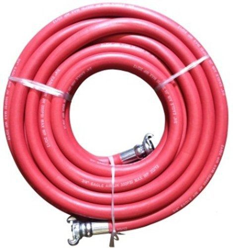 JGB Eagle Red Jackhammer Rubber Air Hose, 3/4&#034; Universal (Chicago) Couplings,