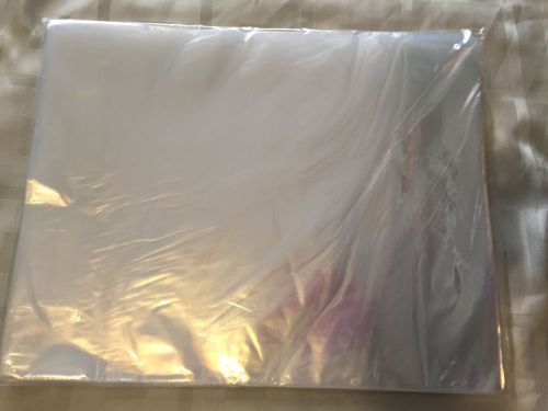 100 CLEAR 12 x 15 POLY BAGS FLAP LOCK T-SHIRT DRESS SHIRT APPAREL FOOD PLASTIC