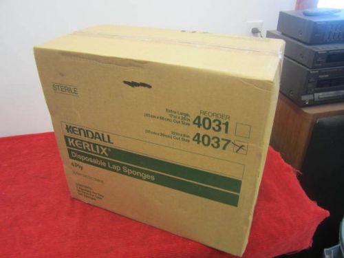 100 KENDALL KERLIX DISPOSABLE LAP SPONGES 32&#034;x 8&#034; 4 PLY 4037 LAPAROTOMY