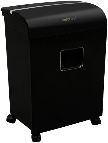 GoECOlife GMW121Pi Microcut Shredder - 12 Sheets - Ultra Quiet, Shinny Black