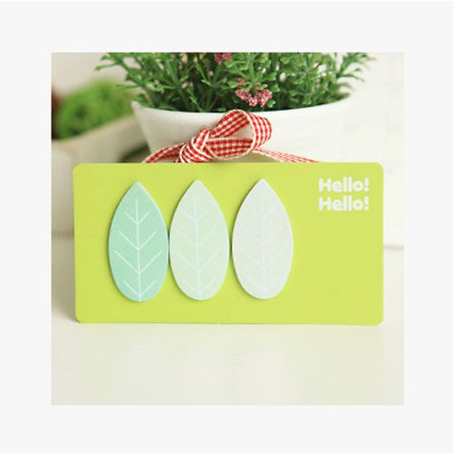 Stationery Sticker Post It Bookmarker Memo Sticky Notes Randomly Send Leaves