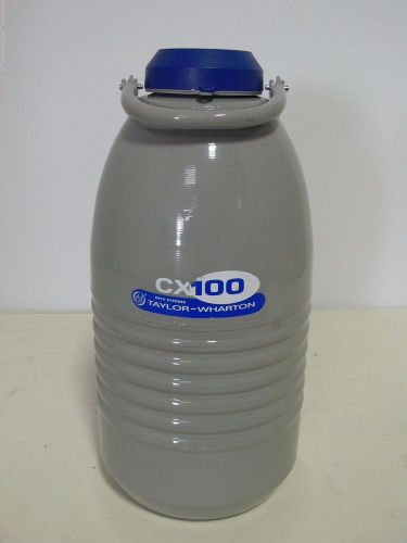 TAYLOR WHARTON CX100B-11M CRYOGENIC LIQUID NITROGEN TANK DEWAR, 4.1 LITER