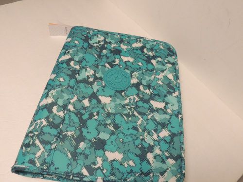 Kipling GINNY 3 ring binder/organizer in blue confetti print NWT