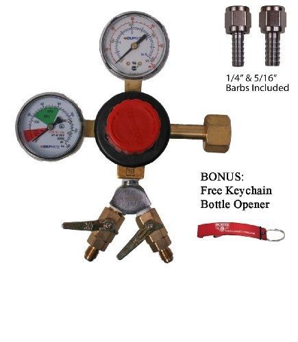 Kegconnection Beer Regulator,Taprite WYE&#039;d dual check Valves