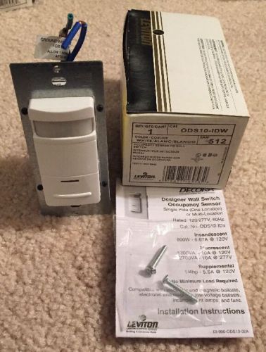 Leviton ODS10-IDW Decora 120/277-Volt Wall Switch Occupancy Sensor White