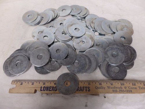Lot of 99 fender washer 2&#034; outer diameter 0.520&#034; inner d  0.0625&#034; thick (a6) for sale