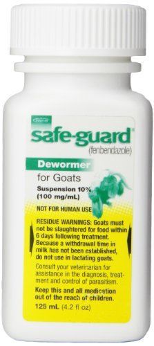 NEW Durvet Safeguard Goat Dewormer 125ml FREE SHIPPING