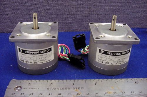 TWO, NEW - UNUSED JAPAN SERVO STEPPER MOTORS TYPE KP56KM2-018, 1.8 DEGREE STEP