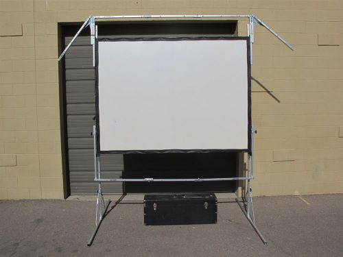 Da-Lite Fast-Fold Screen Frame w/Valence Bars &amp; 63&#034;x84&#034; Pearl Screen