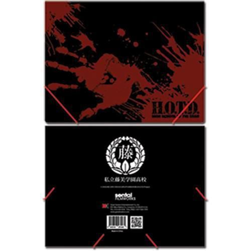 High School Of The Dead Logo Elastic Band Document Folder