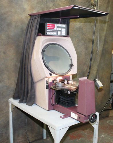 14&#034; SCHERR-TUMICO 20-3500 BENCH TYPE OPTICAL COMPARATOR w/QUADRA-CHEK 2000, 1998