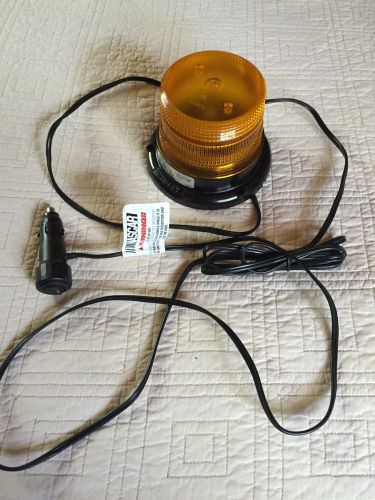 Whelen led strobing beacon light l53 series amber magnet mount nascar const. for sale