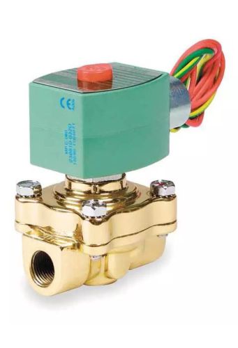 RED HAT 8222G095 Steam Solenoid Valve, 3/4 In., NC, Brass