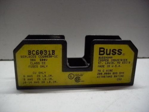 BUSSMAN BC6031B FUSE HOLDER 30A 600V QUANTITY NEW!!