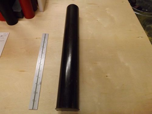 2 1/2&#034; OD x 17&#034; Lg 95A Black Polyurethane Rod