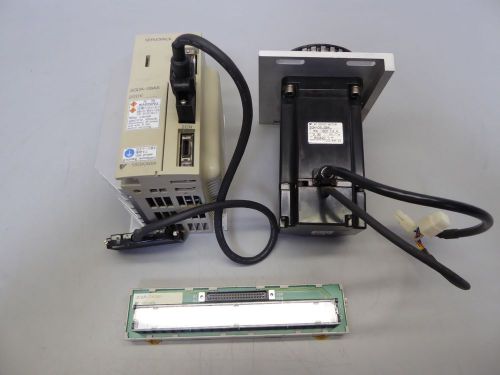 D127971 Yaskawa SGDA-08AS ServoPack &amp; AC Servo Motor 750W 200V w/ Interface