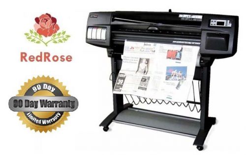 Hp designjet 1050c+ 36&#034; wide format plotter refurbished w/full bundle c6074b for sale