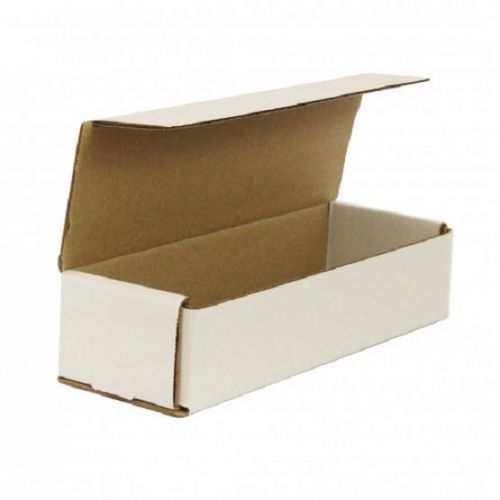 White corrugated cardboard shipping boxes mailers 9&#034; x 3&#034; x 3&#034; (bundle of 50) for sale