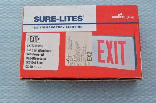 Cooper Lighting, Sure-Lites, MPN# CX727ORWSD  EXIT SIGN CAST ALUMINUM