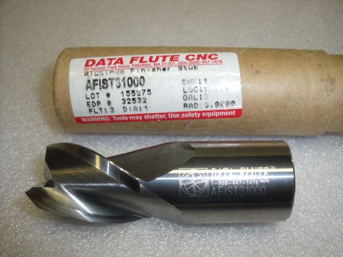 1&#034; x 1&#034; x 1-1/4&#034; x 3&#034; data flute 3 flute afist 31000 carbide end mill for sale