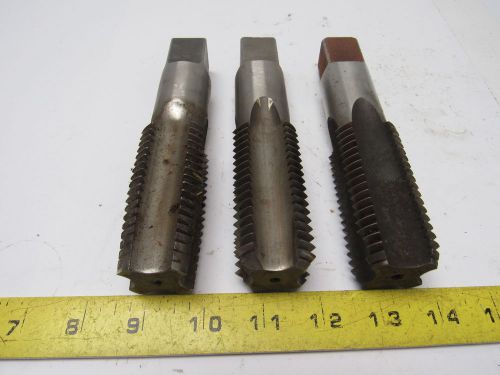 R&amp;N TRW HANSON 1-1/2&#034;-6 NC 4 Flute Bottom Tap Lot of 3 Aprox 6-3/8&#034; O.A.L.