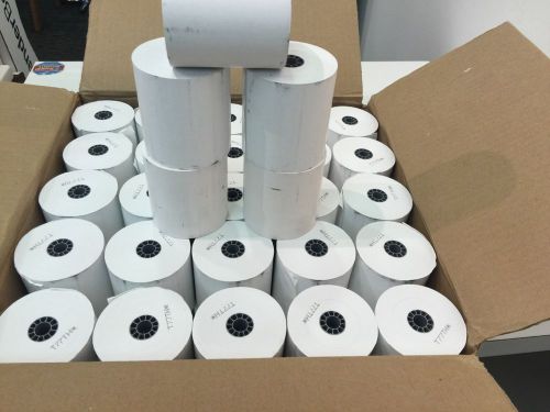 3-1/8&#034; x 230&#039; Thermal Receipt Paper Rolls Case Of 50 Pos Cash Register BPA Free