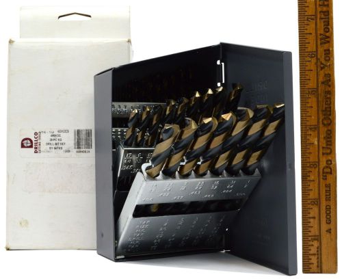 Brand New DRILLCO CUTTING TOOLS 29pc HD DRILL BIT SET by 64ths 1/16-1/2 400HDE29